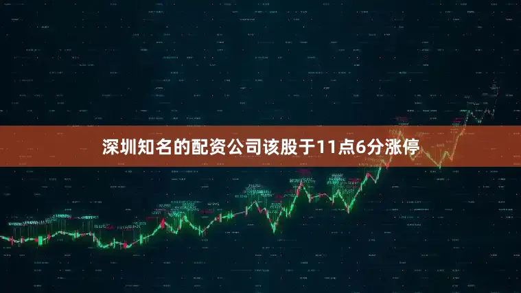 深圳知名的配资公司该股于11点6分涨停