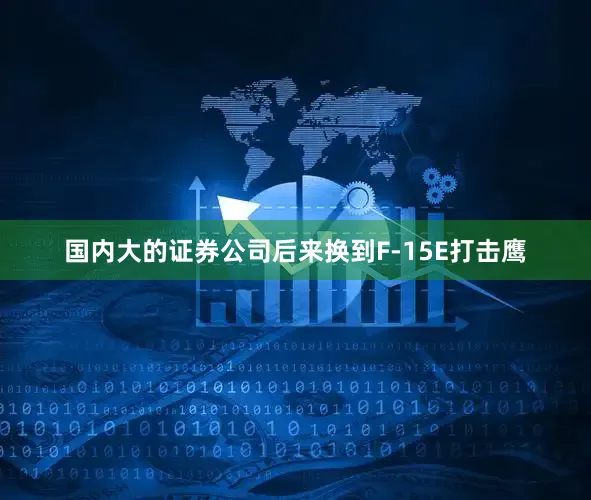 国内大的证券公司后来换到F-15E打击鹰